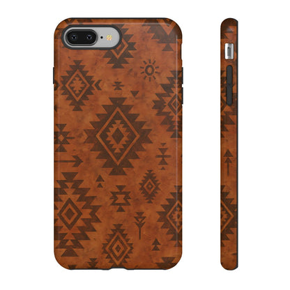 Terracotta Aztec Tough Phone Case