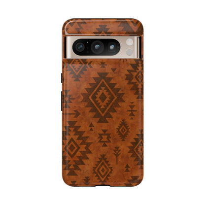 Terracotta Aztec Tough Phone Case
