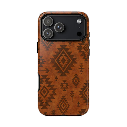 Terracotta Aztec Tough Phone Case