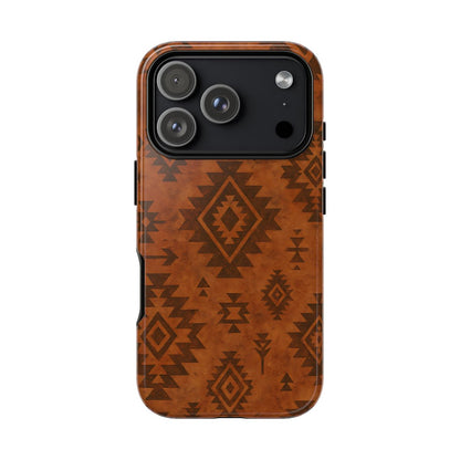 Terracotta Aztec Tough Phone Case