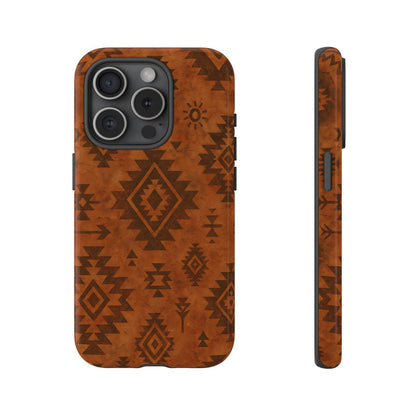 Terracotta Aztec Tough Phone Case
