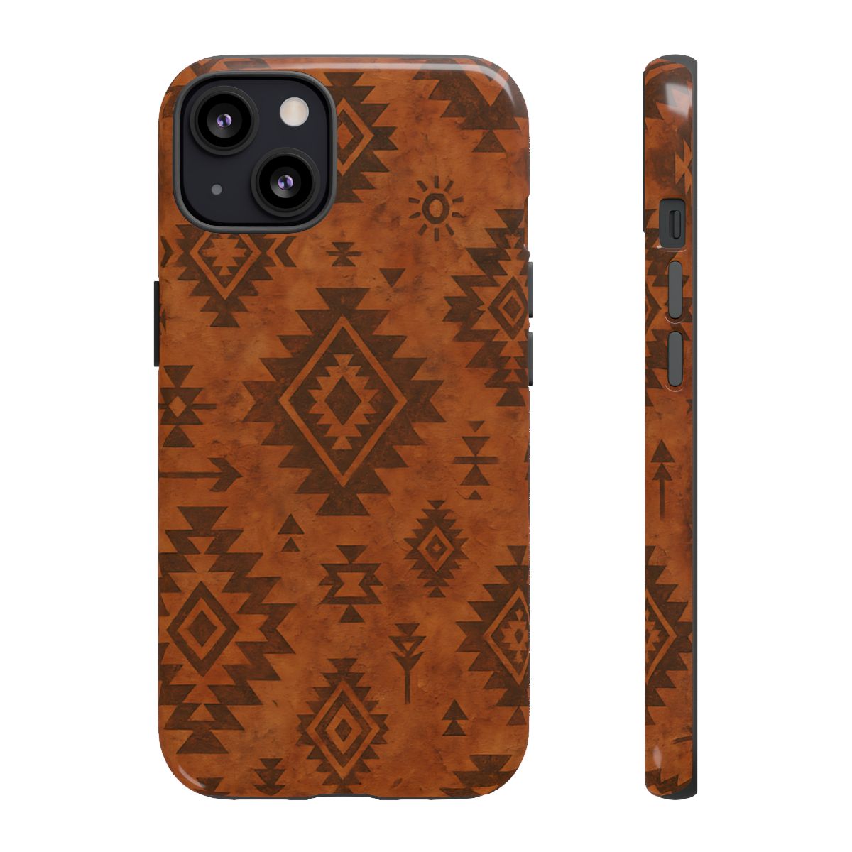 Terracotta Aztec Tough Phone Case
