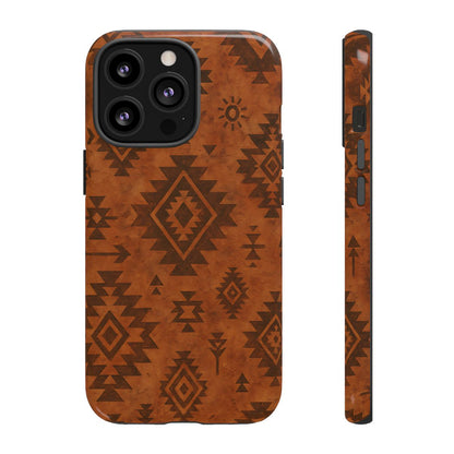 Terracotta Aztec Tough Phone Case