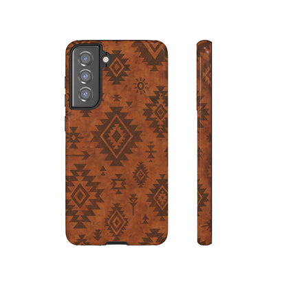 Terracotta Aztec Tough Phone Case