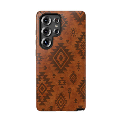 Terracotta Aztec Tough Phone Case