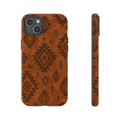 Terracotta Aztec Tough Phone Case