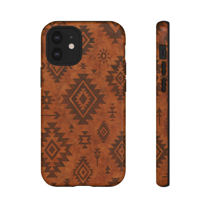 Terracotta Aztec Tough Phone Case