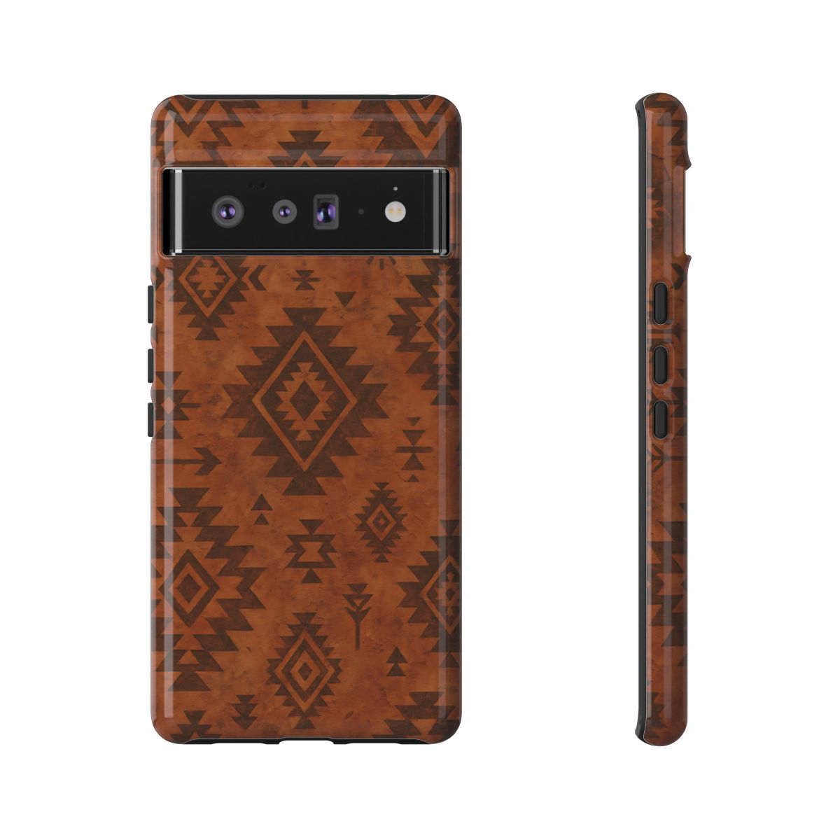 Terracotta Aztec Tough Phone Case