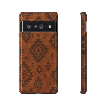 Terracotta Aztec Tough Phone Case