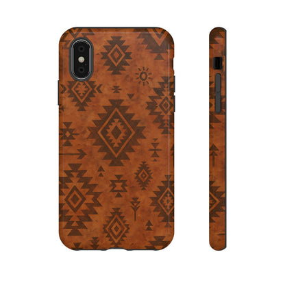 Terracotta Aztec Tough Phone Case