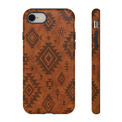 Terracotta Aztec Tough Phone Case
