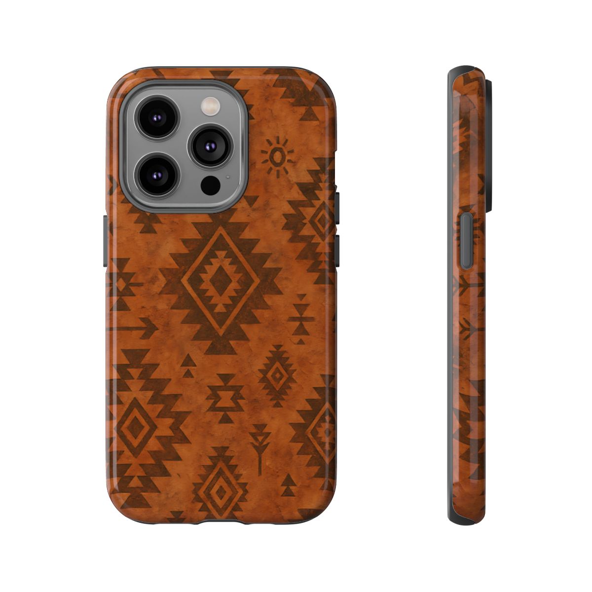 Terracotta Aztec Tough Phone Case