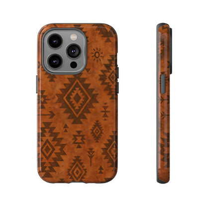 Terracotta Aztec Tough Phone Case