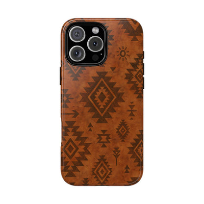 Terracotta Aztec Tough Phone Case