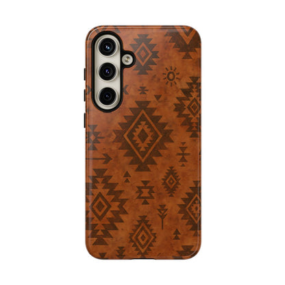 Terracotta Aztec Tough Phone Case