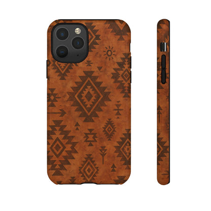 Terracotta Aztec Tough Phone Case