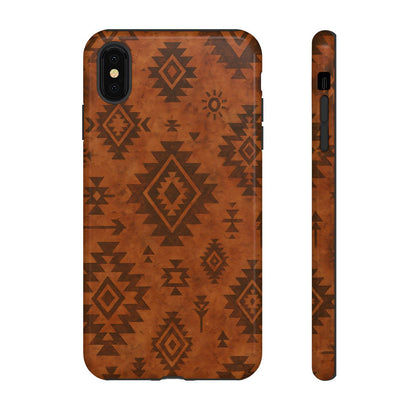 Terracotta Aztec Tough Phone Case