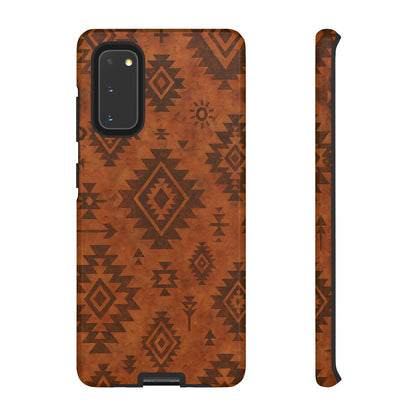 Terracotta Aztec Tough Phone Case