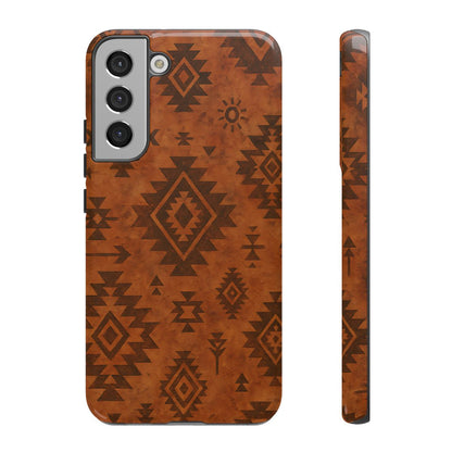 Terracotta Aztec Tough Phone Case