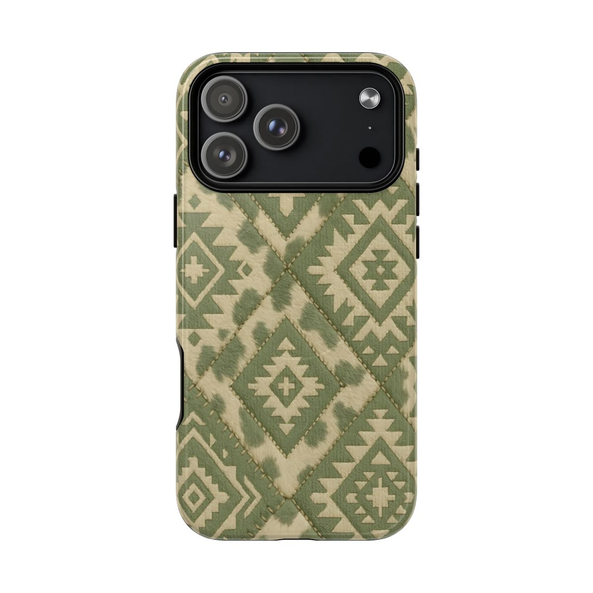 Sage Aztec Quilt Magnetic Case - iPhone 18 Pro Max