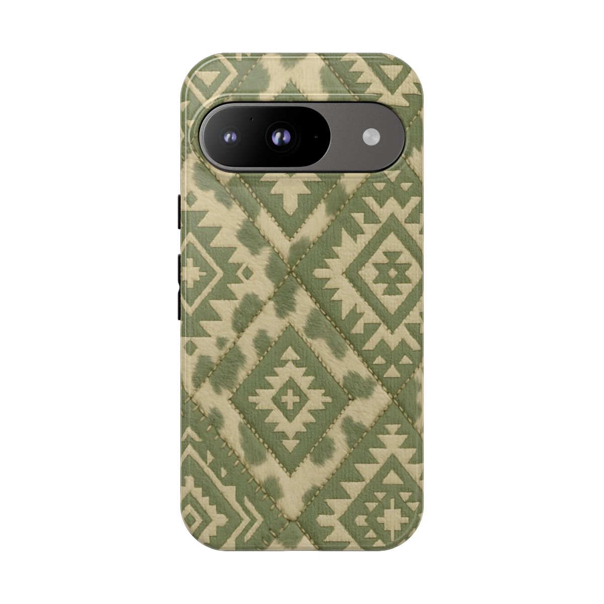 Sage Aztec Quilt Tough Phone Case