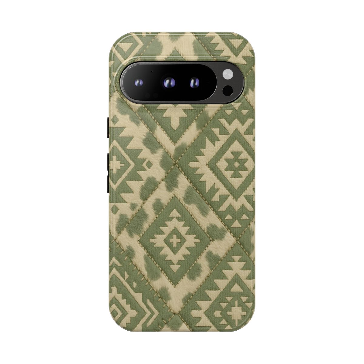 Sage Aztec Quilt Tough Phone Case