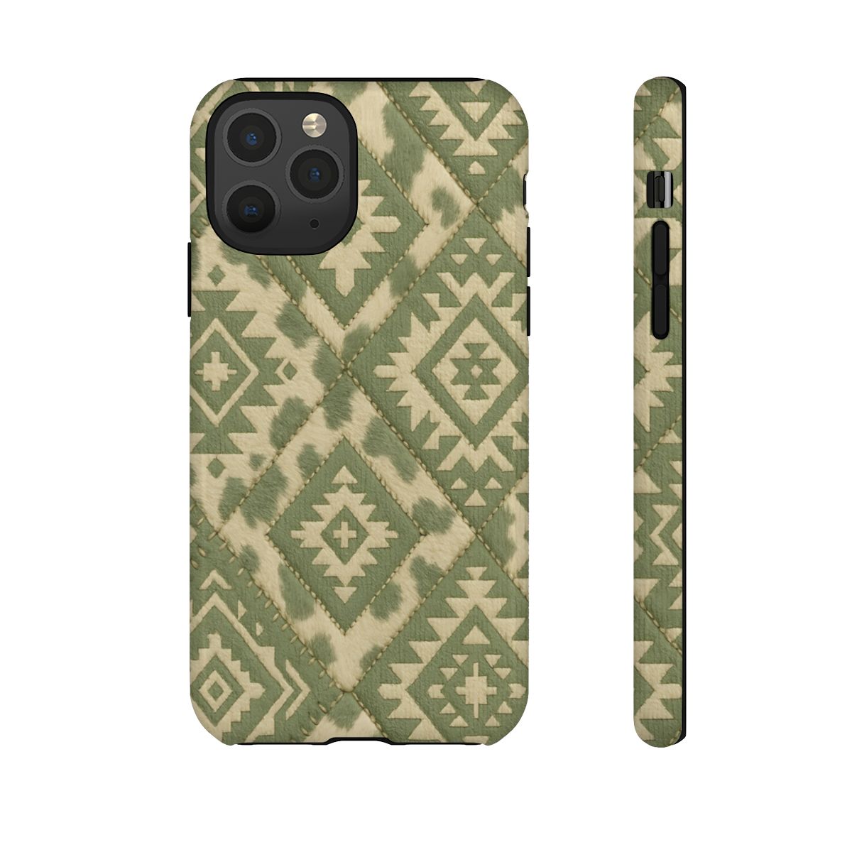 Sage Aztec Quilt Tough Phone Case