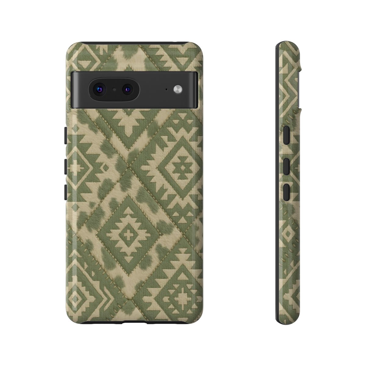 Sage Aztec Quilt Tough Phone Case