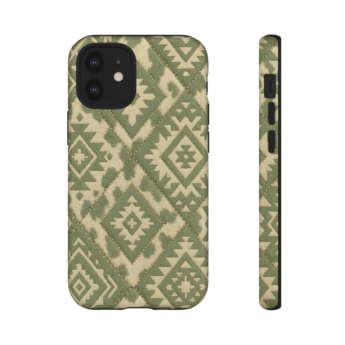 Sage Aztec Quilt Tough Phone Case