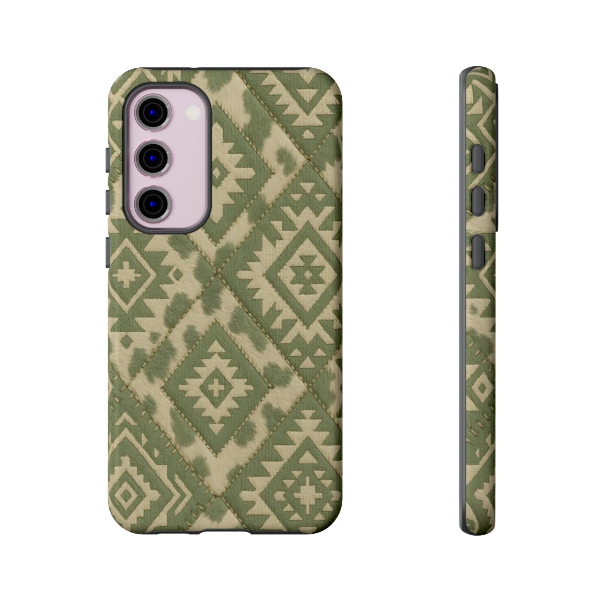Sage Aztec Quilt Tough Phone Case