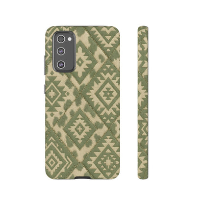 Sage Aztec Quilt Tough Phone Case