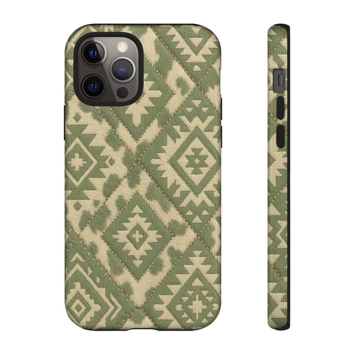 Sage Aztec Quilt Tough Phone Case