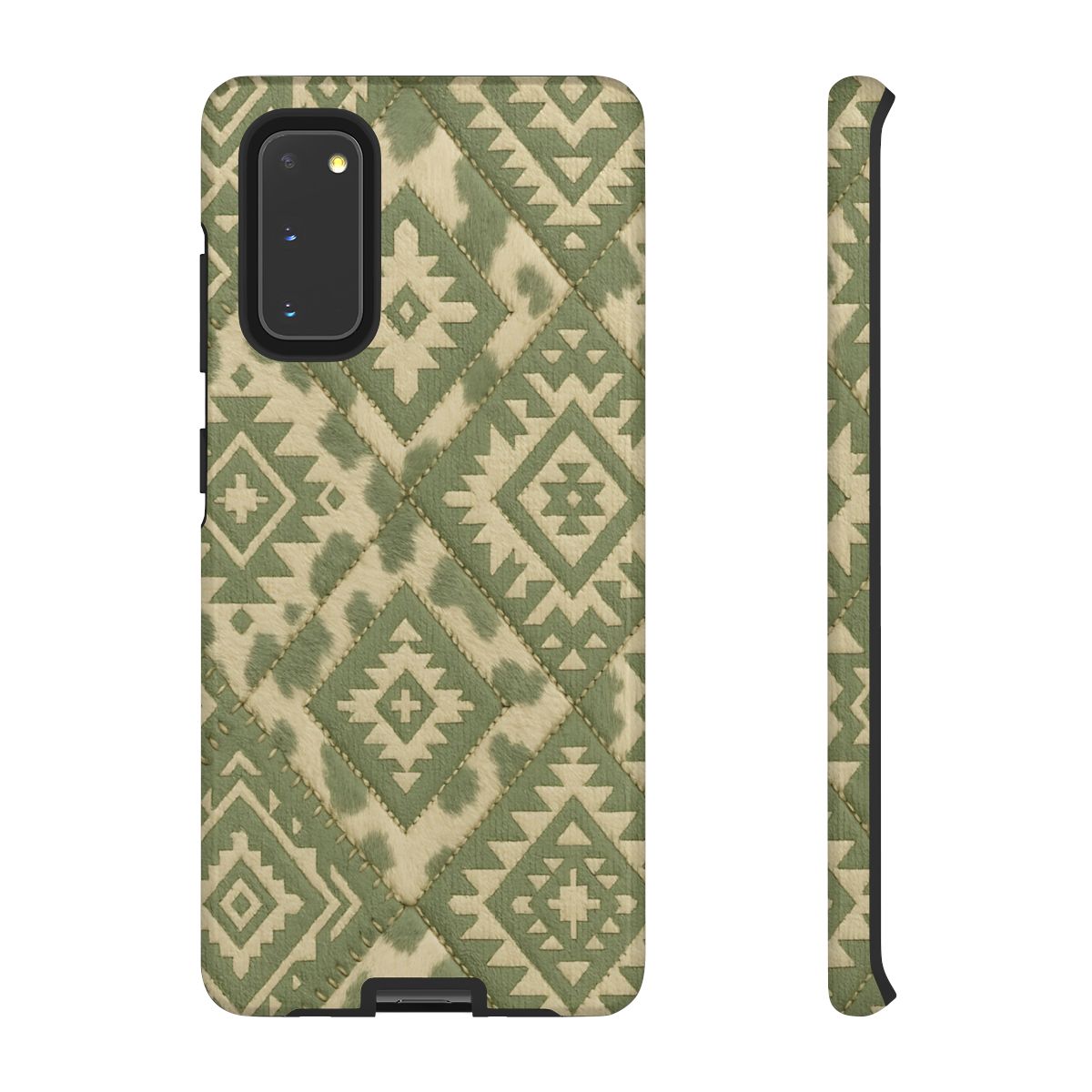Sage Aztec Quilt Tough Phone Case