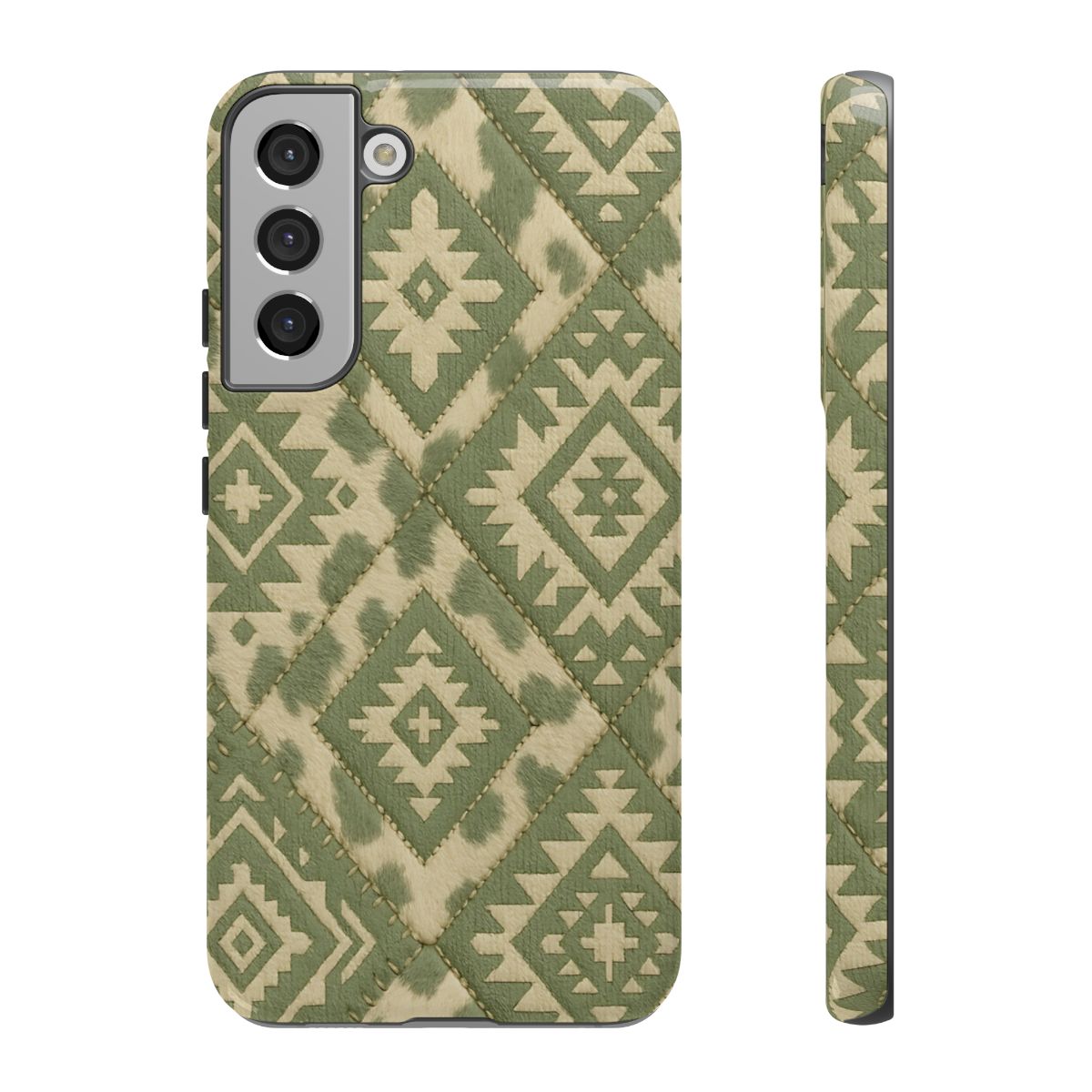 Sage Aztec Quilt Tough Phone Case