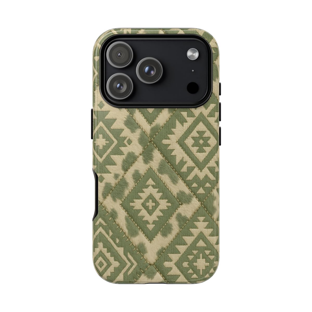 Sage Aztec Quilt Tough Phone Case