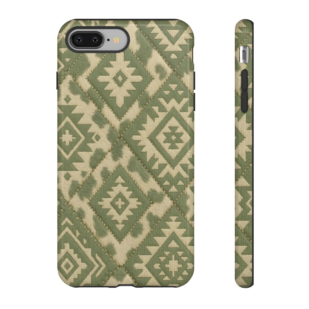Sage Aztec Quilt Tough Phone Case