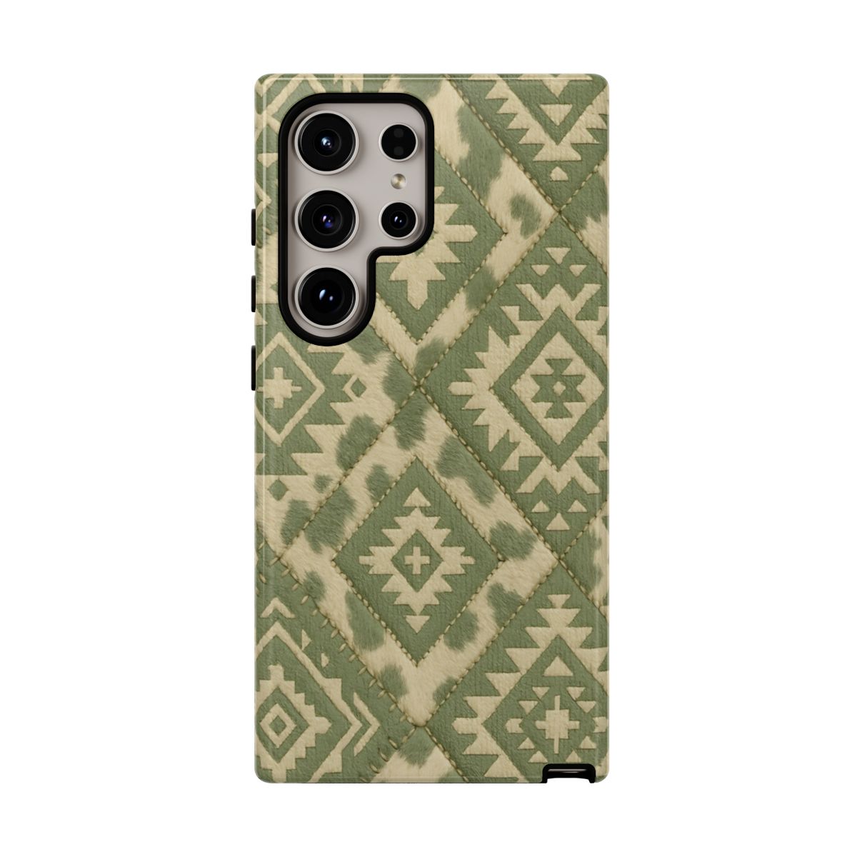 Sage Aztec Quilt Tough Phone Case