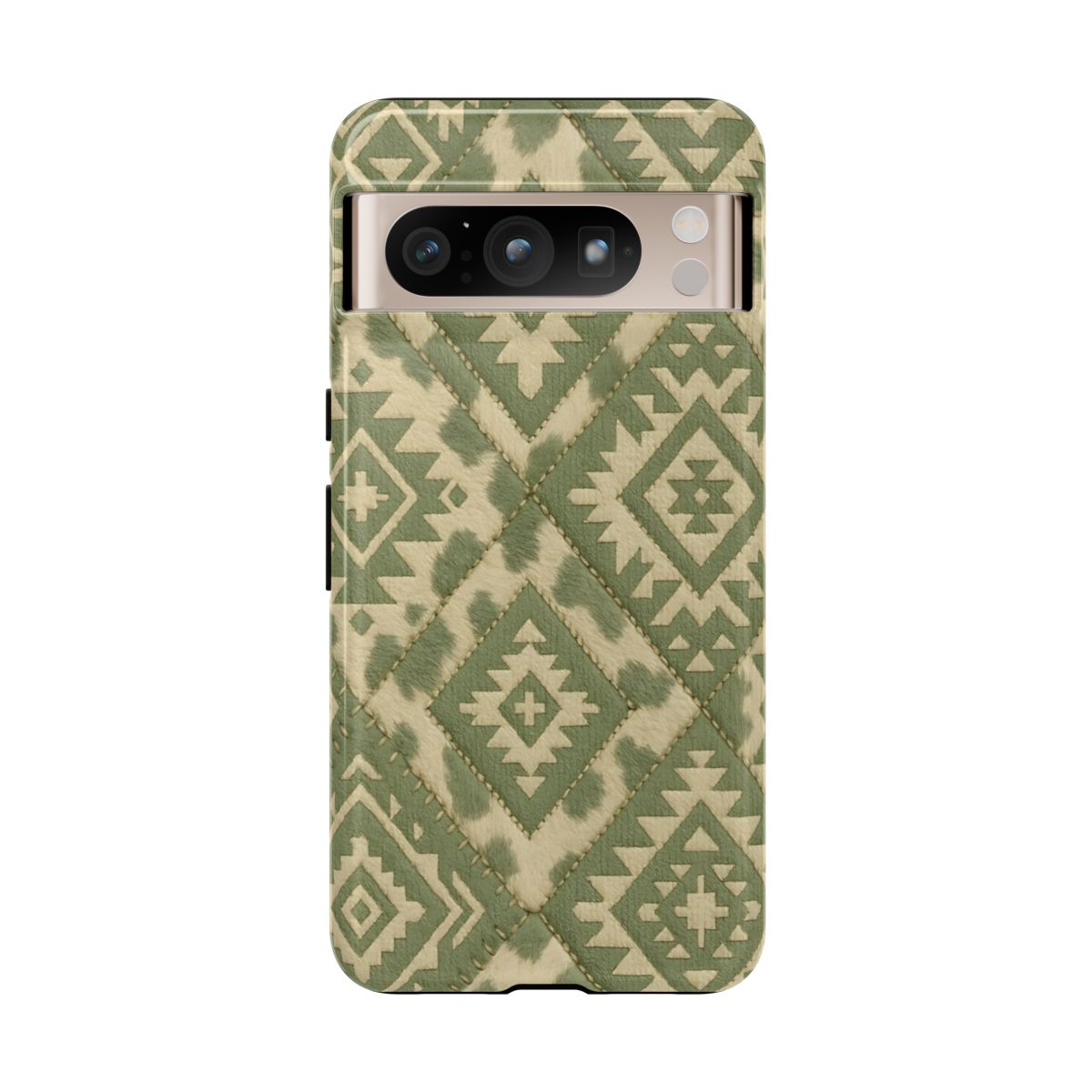 Sage Aztec Quilt Tough Phone Case