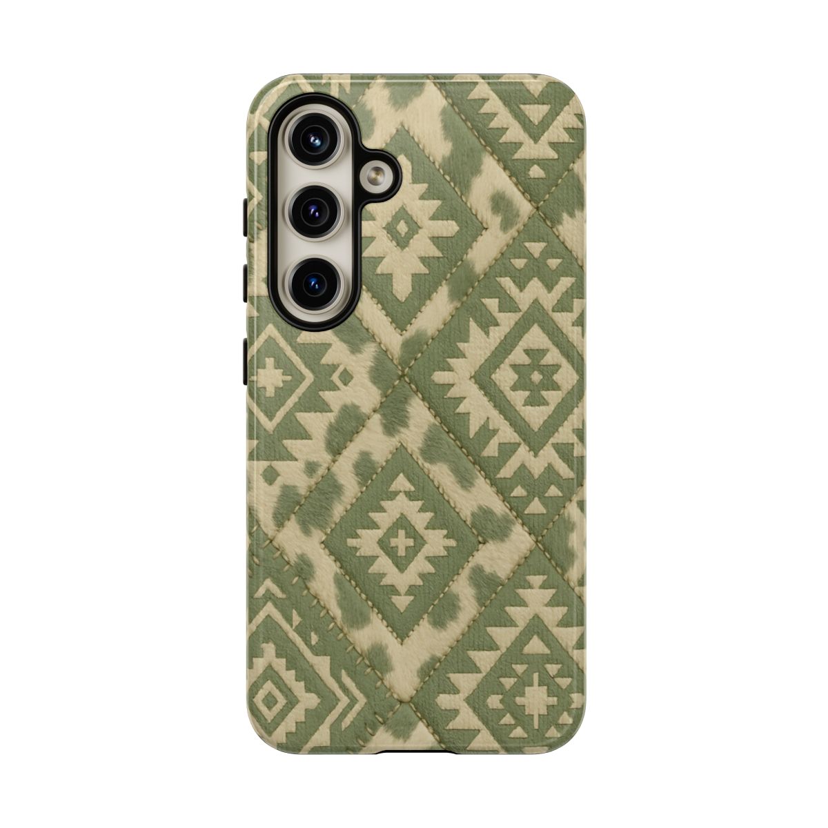 Sage Aztec Quilt Tough Phone Case