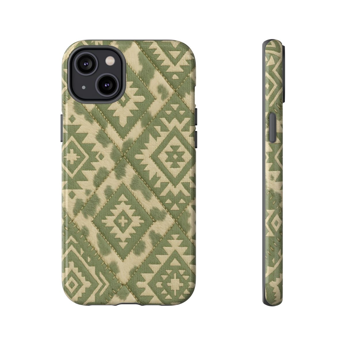 Sage Aztec Quilt Tough Phone Case