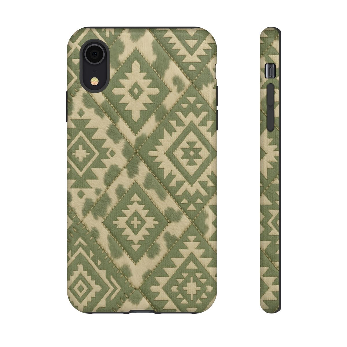 Sage Aztec Quilt Tough Phone Case