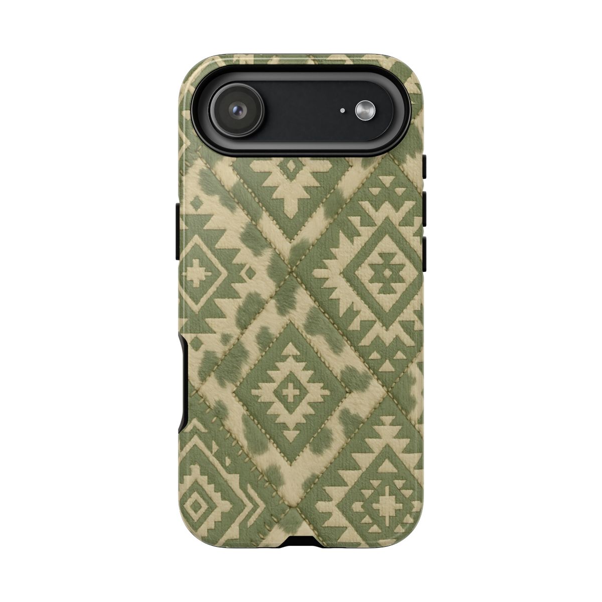 Sage Aztec Quilt Tough Phone Case