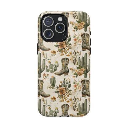 Sage Boots and Flowers Magnetic Case