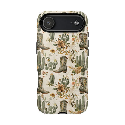 Sage Boots and Flowers Magnetic Case