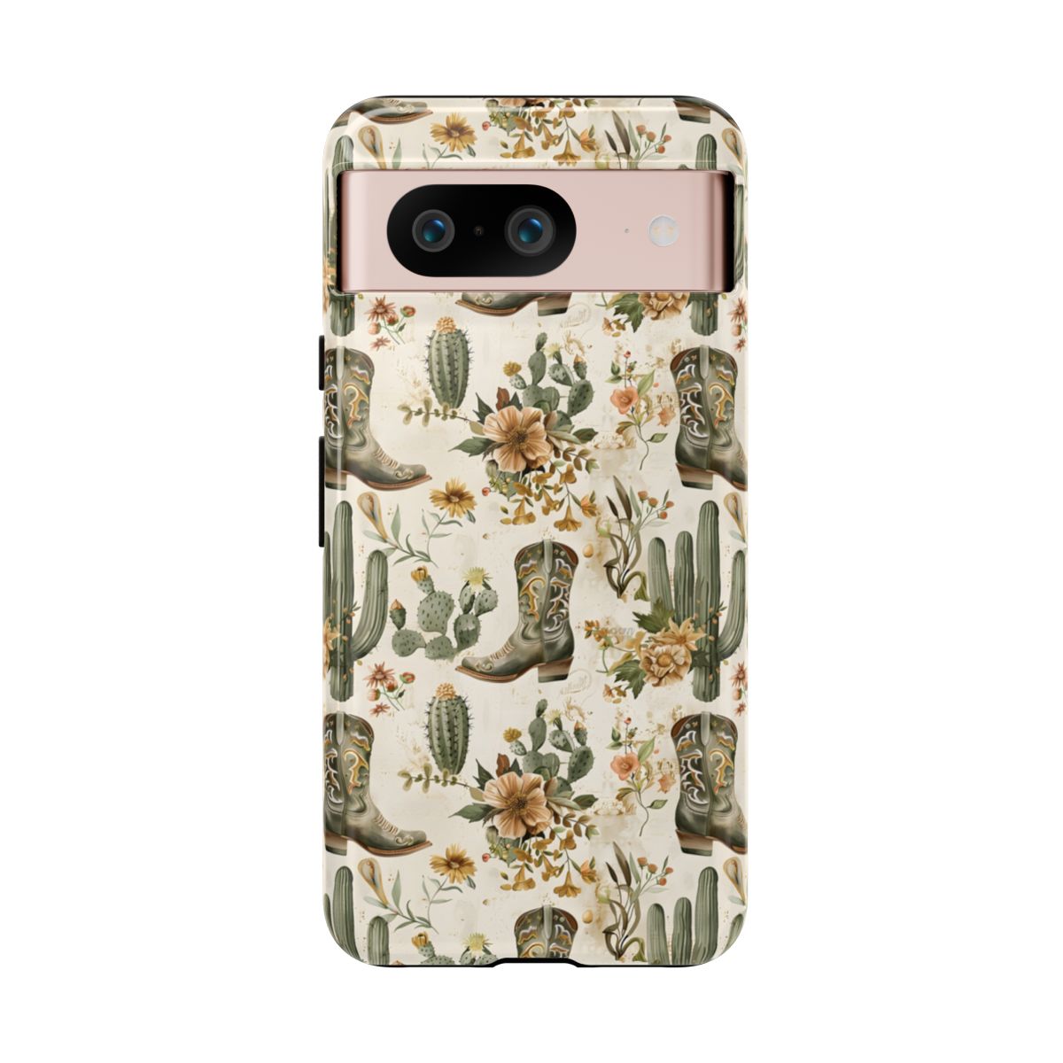 Sage Boots and Flowers Tough Case