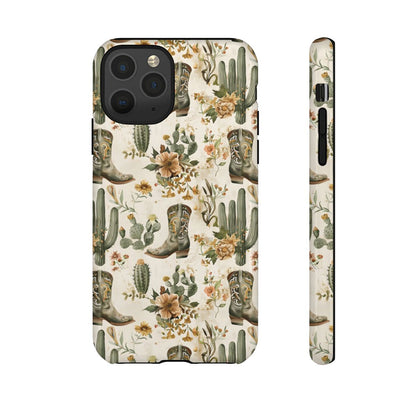 Sage Boots and Flowers Tough Case