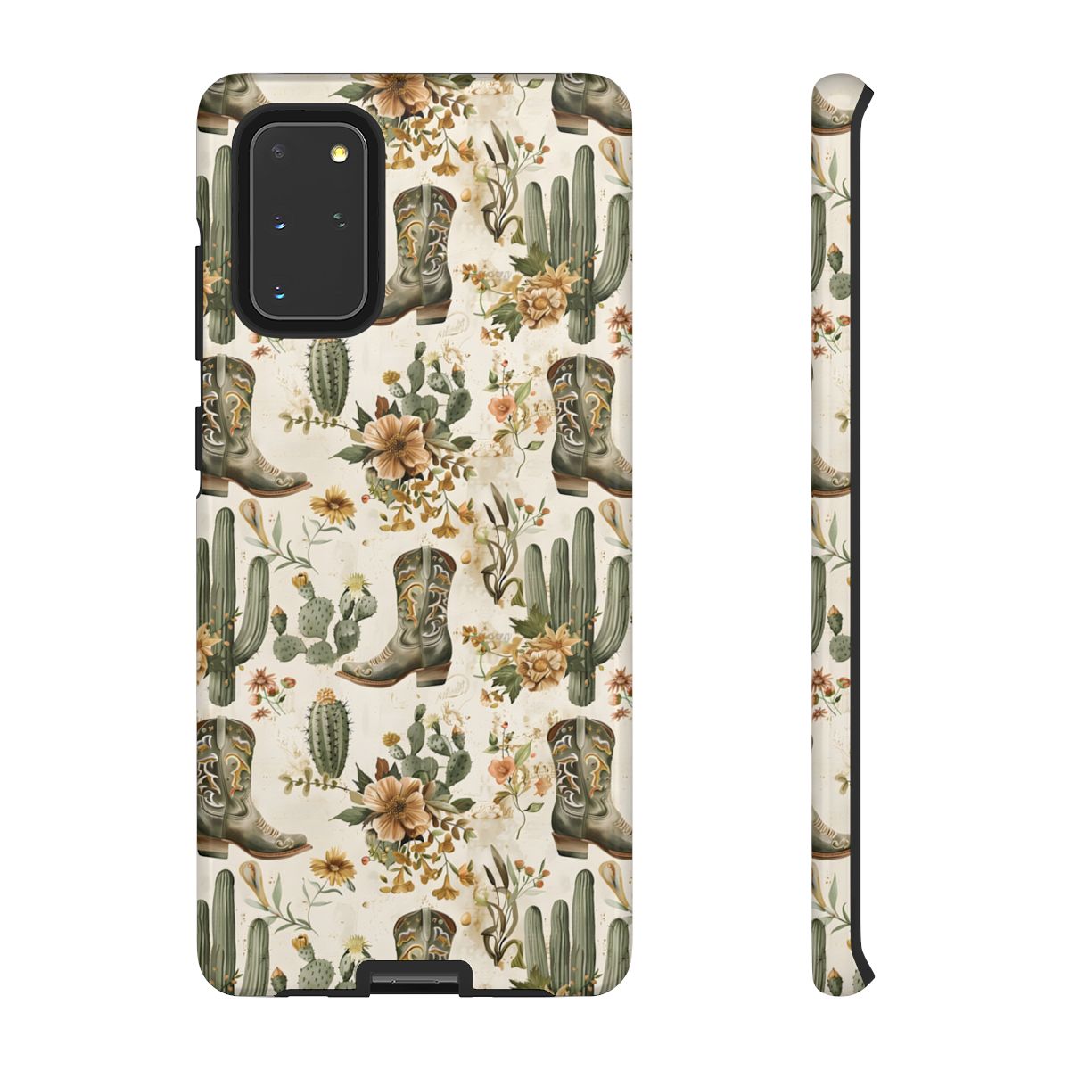 Sage Boots and Flowers Tough Case