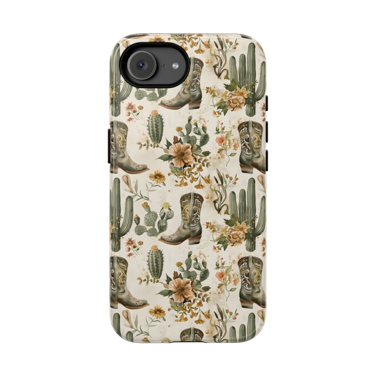 Sage Boots and Flowers Tough Case - iPhone 16e