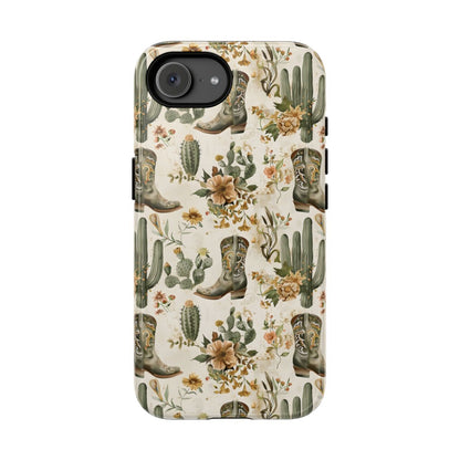 Sage Boots and Flowers Tough Case - iPhone 16e