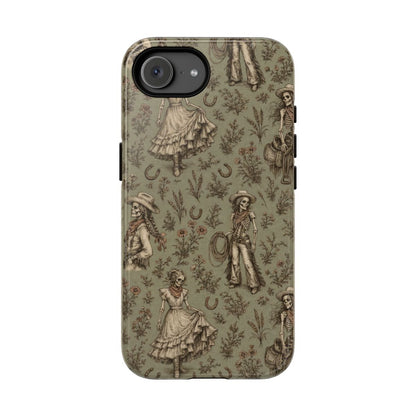 Skeleton Cowgirl Toile Tough Case - iPhone 17e